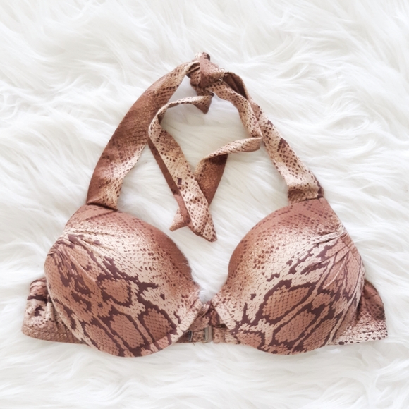 snakeskin push up bikini